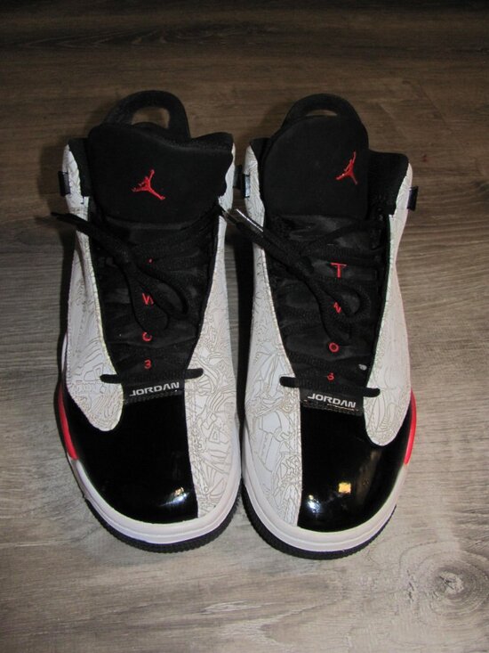 Men\'s Nike Air Jordan Dub Zero Basketball Shoes Fire Red Sneakers Size 10 main image 5